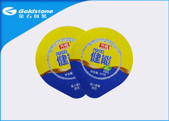 De Deksels van de de Kopaluminiumfolie van de Morserij niet Yoghurt/Kleurendruk 1 - 8 van het Matrijzenbesnoeiing Gelamineerde Deksel