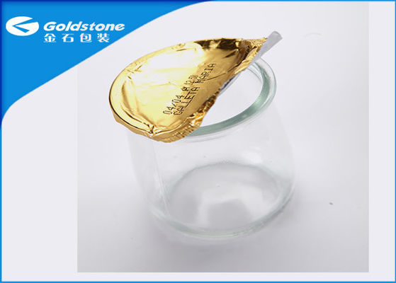 De douane In reliëf gemaakte Peelable-Folie van Aluminiumlidding voor Glascontainers