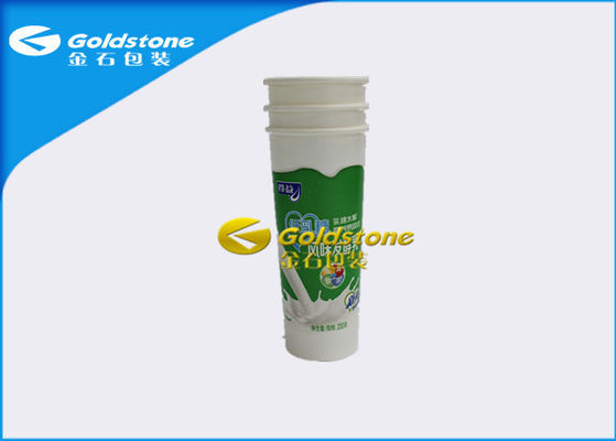 Containers van de de Yoghurtkop van de Flexographydruk de Plastic, Koude die Plastic Milkshakekoppen vullen